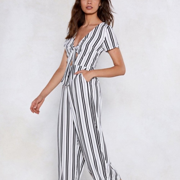 Stripe a Pose Jumpsuit - Picture 2 of 4
